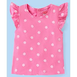 Babyhug Cotton Knit Frill Sleeves T-Shirts with Fruity Print Pack of 3 - Multicolour