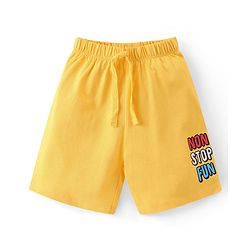Babyhug Cotton Shorts Striped & Text Print Pack of 3 - Multicolour