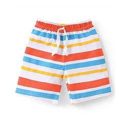 Babyhug Cotton Shorts Striped & Text Print Pack of 3 - Multicolour