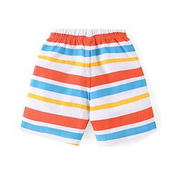 Babyhug Cotton Shorts Striped & Text Print Pack of 3 - Multicolour
