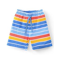 Babyhug Cotton Knit Space Shuttle Printed Shorts Pack of 3 - Multicolour