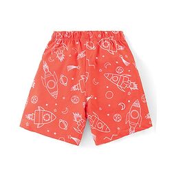 Babyhug Cotton Knit Space Shuttle Printed Shorts Pack of 3 - Multicolour