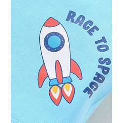 Babyhug Cotton Knit Space Shuttle Printed Shorts Pack of 3 - Multicolour