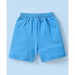 Babyhug Cotton Knit Shorts Submarine Printed and Striped Pack of 3 - Multicolour
