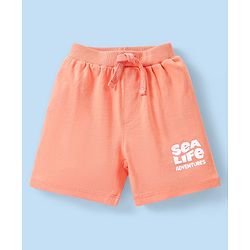Babyhug Cotton Knit Shorts Submarine Printed and Striped Pack of 3 - Multicolour