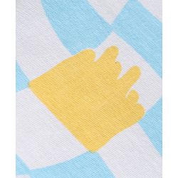 Babyhug Single Jersey Half Sleeves Night Suit Checks Print - Blue