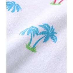 Babyhug 100% Cotton Knit Singlet Sleeves Slips with Floral & Flamingos Print Pack of 3 - Pink White & Green