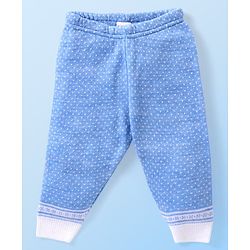 Babyhug Knit Full Sleeves Front Open Sweater and Pant Set Chevron Design - Off White