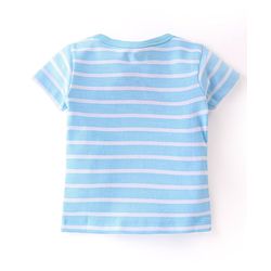 Babyhug 100% Cotton Half Sleeves Front Open Vest Teddy Bear Print Pack of 5 - Multicolour