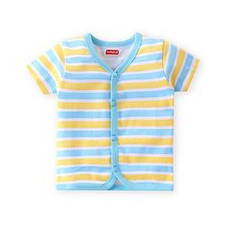Babyhug 100% Cotton Half Sleeves Front Open Vest Teddy Bear Print Pack of 5 - Multicolour