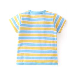 Babyhug 100% Cotton Half Sleeves Front Open Vest Teddy Bear Print Pack of 5 - Multicolour