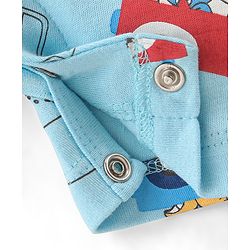Babyhug 100% Cotton Knit Half Sleeves Striped  Romper Pack of 2- Multicolor