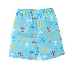 Babyhug Cotton Boxers Trees & Aeroplane Print Pack of 3 - Multicolour