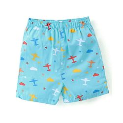 Babyhug Cotton Boxers Trees & Aeroplane Print Pack of 3 - Multicolour