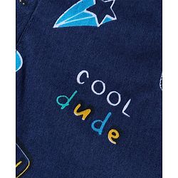 Babyhug Cotton Woven Boxer With Stars & Paper Airplane Print Pack Of 3 - Red Navy Blue & White