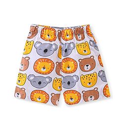 Babyhug Poplin Woven Boxers with Star &  Animal Print Pack of 3 - Multicolour