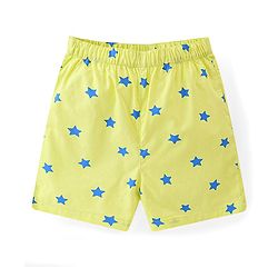 Babyhug Poplin Woven Boxers with Star &  Animal Print Pack of 3 - Multicolour