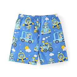 Babyhug Cotton Woven Paper Planes & Dino Printed Boxers Pack of 3 - Multicolour