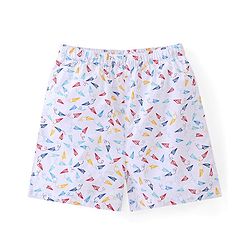 Babyhug Cotton Woven Paper Planes & Dino Printed Boxers Pack of 3 - Multicolour