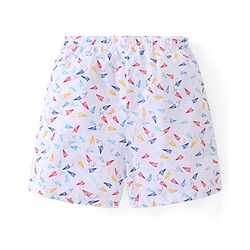 Babyhug Cotton Woven Paper Planes & Dino Printed Boxers Pack of 3 - Multicolour