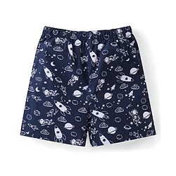 Babyhug Cotton Woven Paper Planes & Dino Printed Boxers Pack of 3 - Multicolour