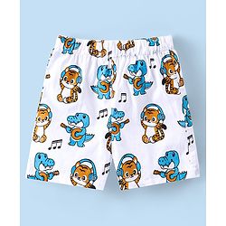Babyhug Cotton Poplin Boxers Text Vehicle & Animal Print Pack of 3 - Multicolour