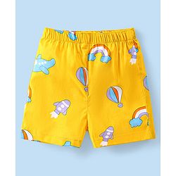 Babyhug Cotton Poplin Boxers Text Vehicle & Animal Print Pack of 3 - Multicolour