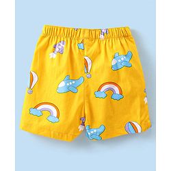 Babyhug Cotton Poplin Boxers Text Vehicle & Animal Print Pack of 3 - Multicolour