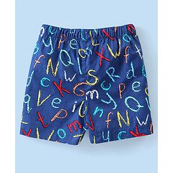 Babyhug Cotton Poplin Boxers Text Vehicle & Animal Print Pack of 3 - Multicolour