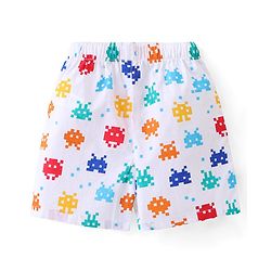 Babyhug Cotton Poplin Boxers Animal & Leaf Print Pack of 3 - Multicolour