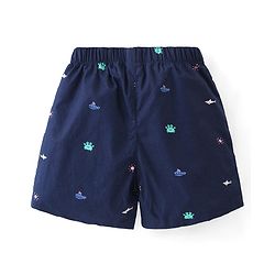 Babyhug Cotton Woven Boxers With Boat Print Pack of 3 - Multicolor