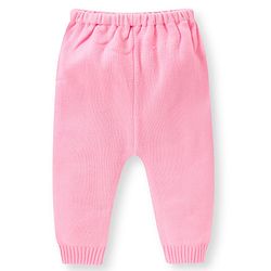 Babyhug Knitted Full Sleeves Sweater Set Bunny Design - Dark Pink