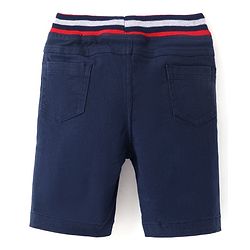 Babyhug Twill Woven Knee Length With Stretch  Washed Jamaican - Navy Blue