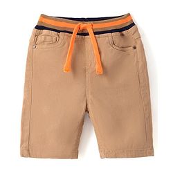 Babyhug Twill Woven Knee Length With Stretch  Washed Jamaican - Navy Blue