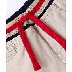 Babyhug Twill Woven Knee Length With Stretch  Washed Jamaican - Navy Blue