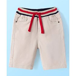 Babyhug Twill Woven Knee Length With Stretch  Washed Jamaican - Navy Blue
