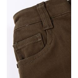 Babyhug Twill Woven Knee Length With Stretch Washed Jamaican - Navy Blue