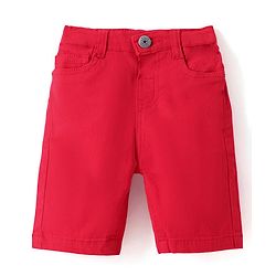 Babyhug Twill Woven Knee Length With Stretch Washed Jamaican - Navy Blue