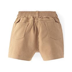 Babyhug Twill Woven Shorts With Stretch - Navy Blue