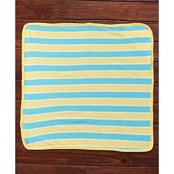Babyhug Terry Woven Hooded Bath Towel with Floral Print L 76 X B 76 cm - Yellow