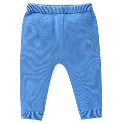Babyhug Knitted Full Sleeves Sweater Set with Cap Stripes & Sun Patch - Multicolor