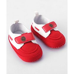 Cute Walk by Babyhug Velcro Closure Booties - Red