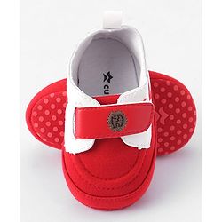 Cute Walk by Babyhug Velcro Closure Booties - Red