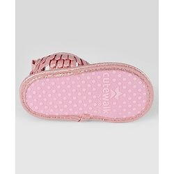Cute Walk by Babyhug Velcro Closure Booties - Pink