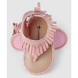 Cute Walk by Babyhug Velcro Closure Booties - Pink