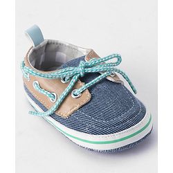 Cute Walk by Babyhug Lace Up Booties - Blue