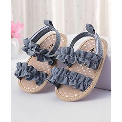 Cute Walk by Babyhug Velcro Closure Booties - Blue