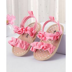 Cute Walk by Babyhug Velcro Closure Booties - Pink