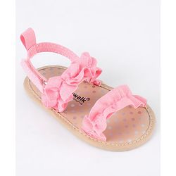 Cute Walk by Babyhug Velcro Closure Booties - Pink