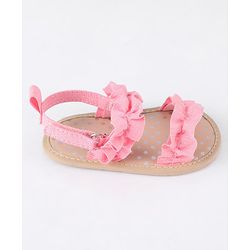 Cute Walk by Babyhug Velcro Closure Booties - Pink